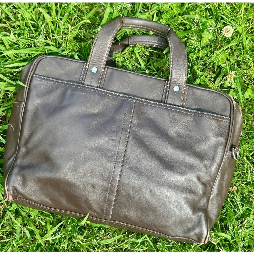 Coach Commuter Bag Mens Large Mahogany‎ Leather Briefcase F70094 - Picture 2 of 16